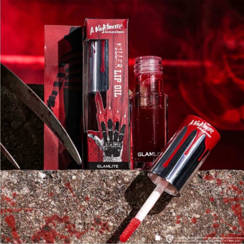 Glamlite A Nightmare on Elm Street Killer Lip Oil NEW